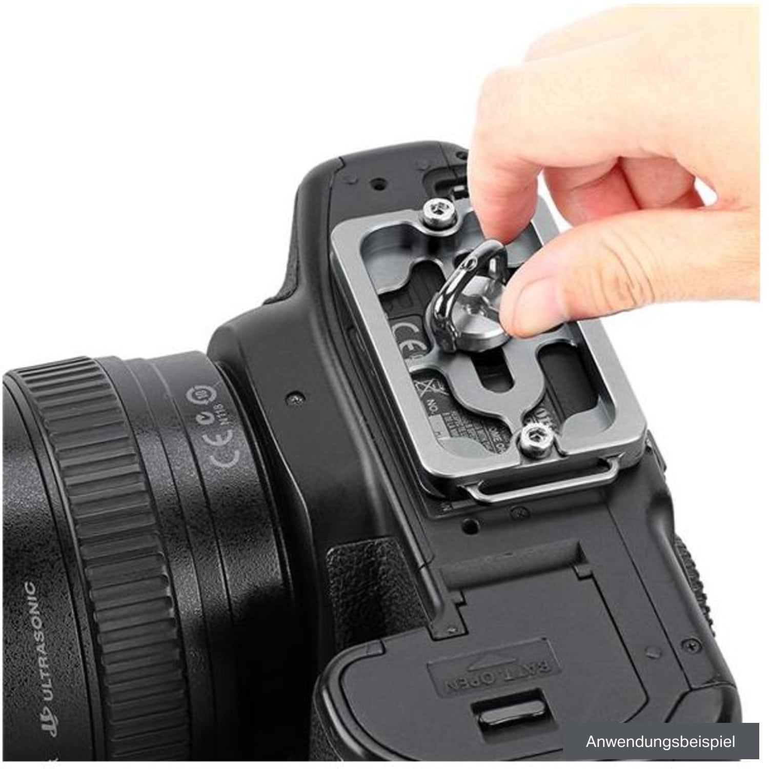 Leofoto NP-65T Arca-Swiss-Schnellwechselplatte Silber