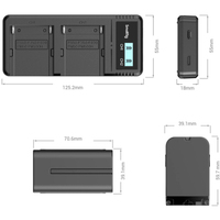 SmallRig NP-F970 Akku und Ladegerät Kit 3823