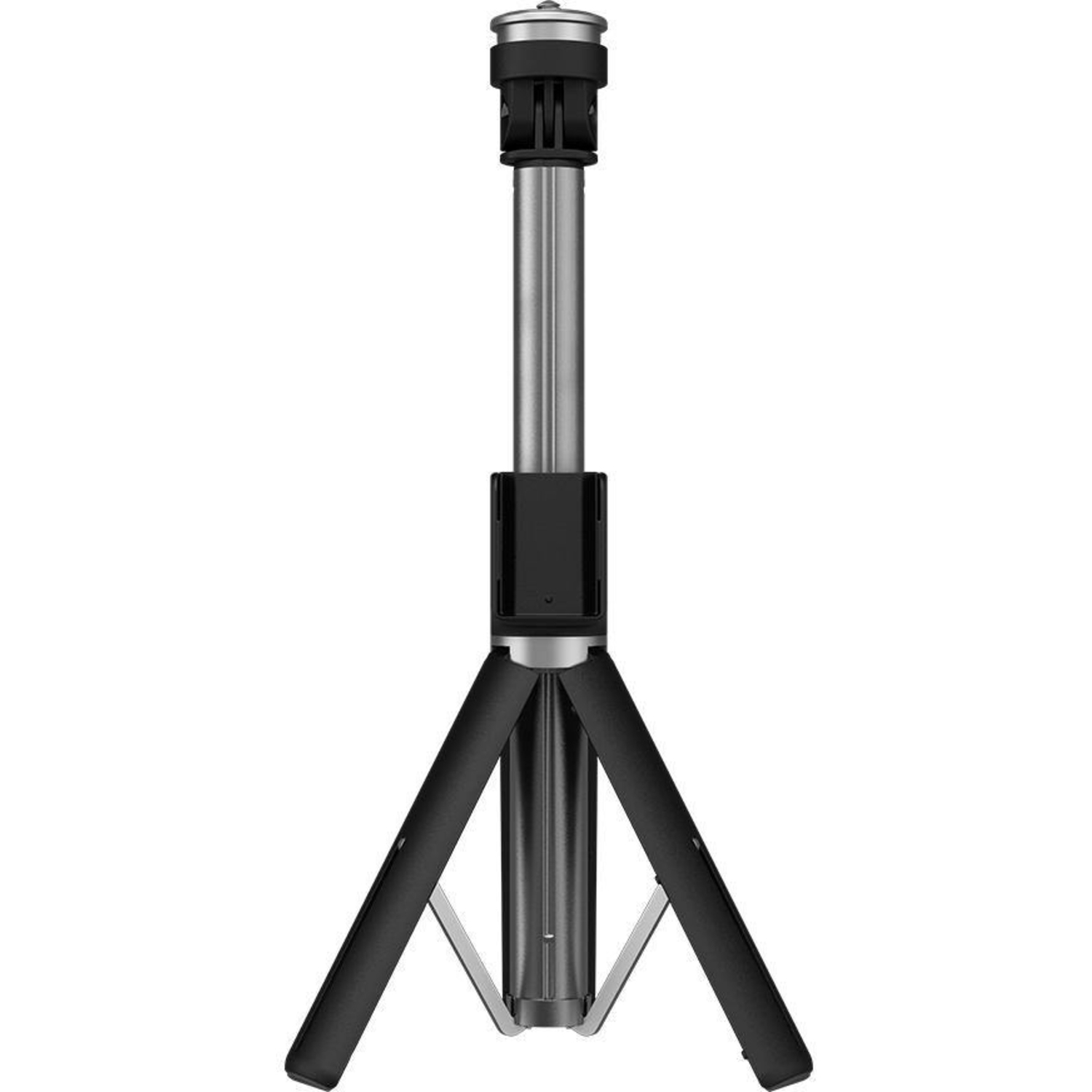 Hohem ausziehbares Dreibeinstativ mit 1/4" Standardschraube schwarz