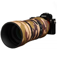 easyCover Lens Oak Objektivschutz für Sigma 100-400mm F5-6.3 DG DN OS Braun Camouflage
