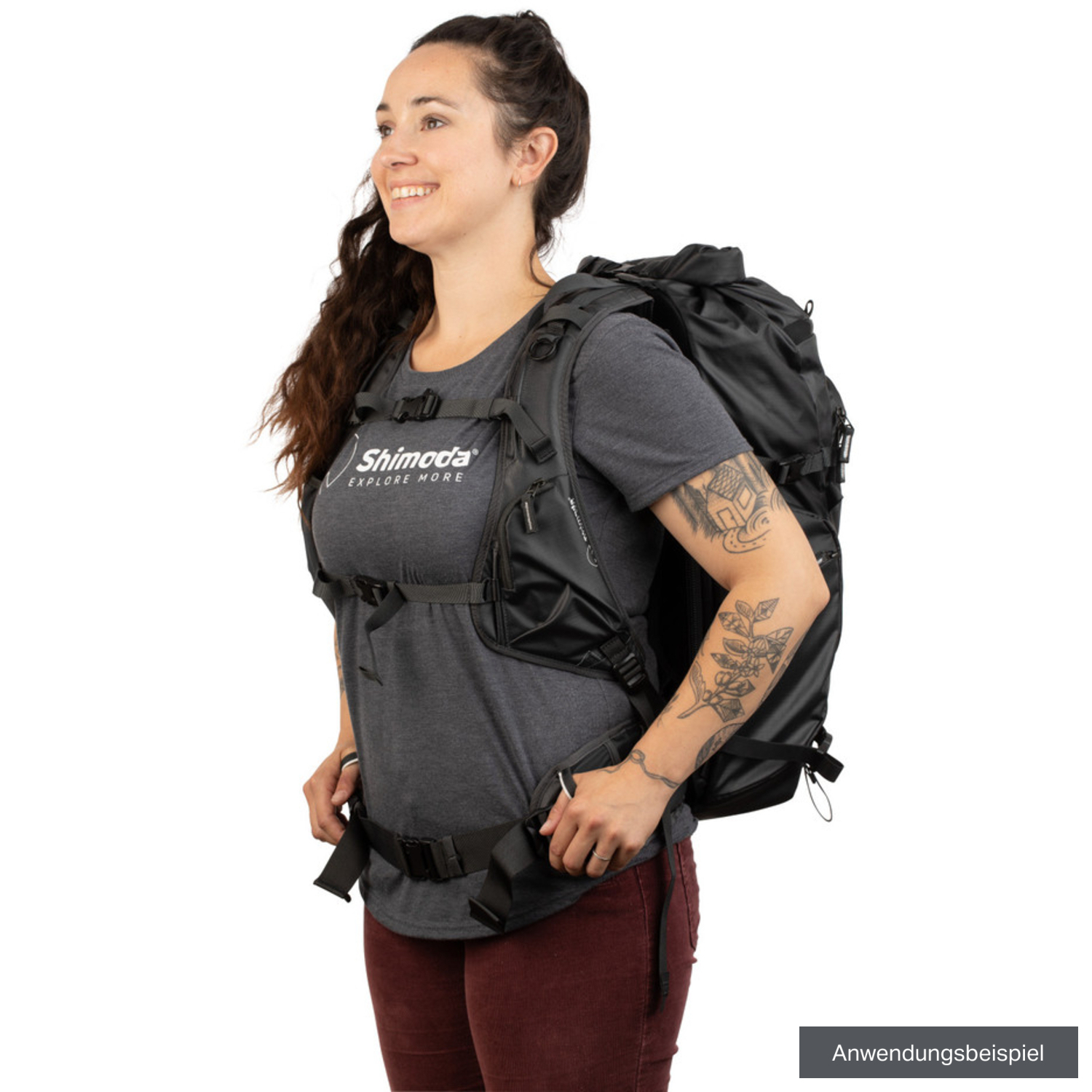 Shimoda Rucksackgurte Damen Tech schwarz