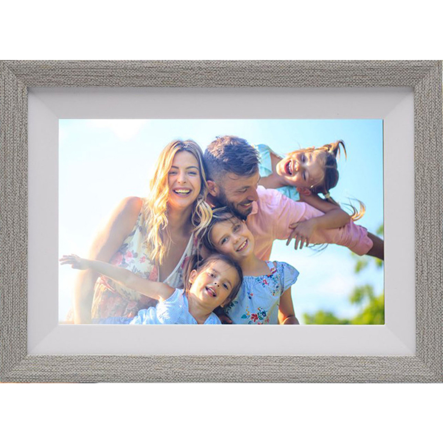 Pora&Co Digitaler Bilderrahmen WF-105T-SL 10" weiß-silber