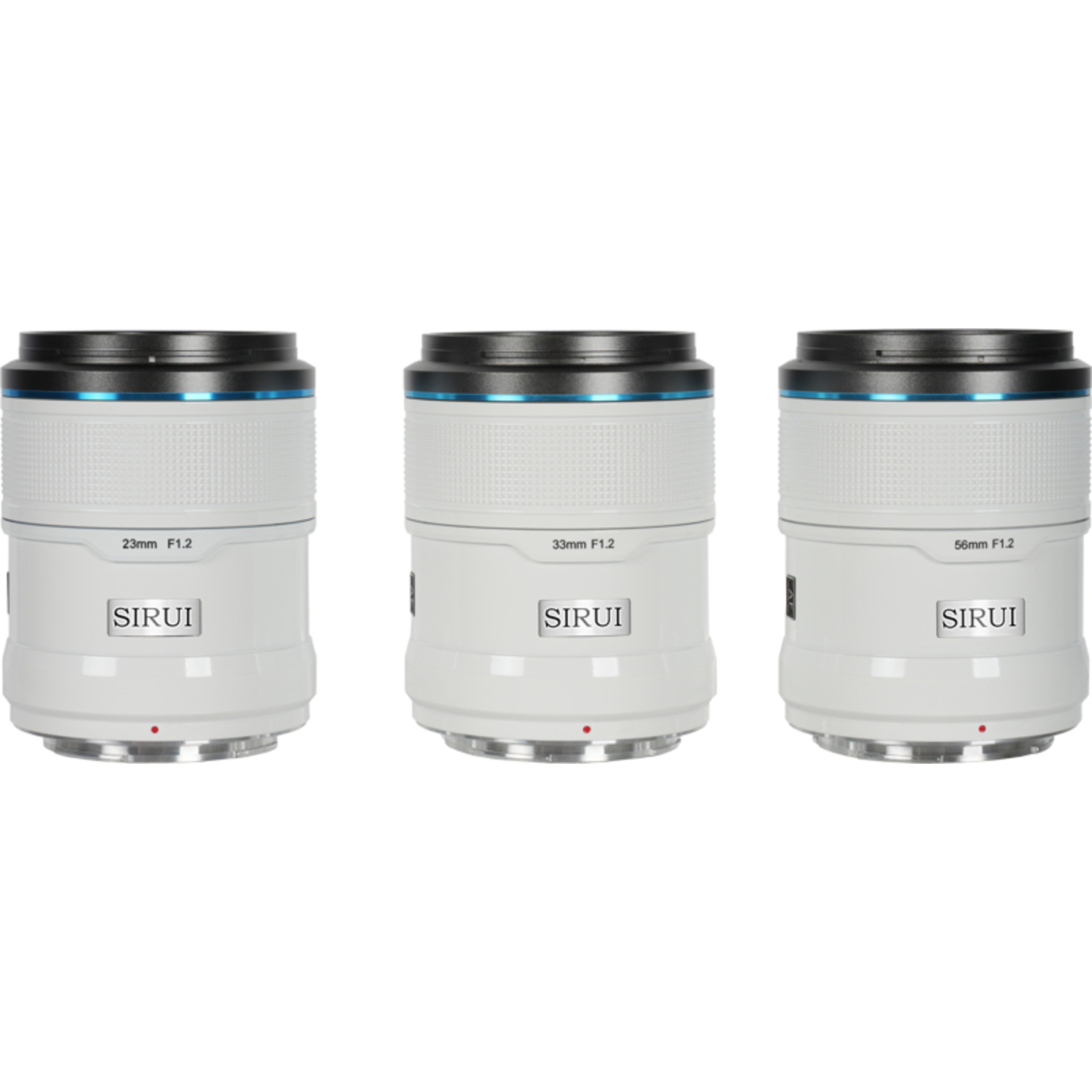 Sirui Sniper 23mm, 33mm und 56mm F1.2 APSC für Sony E-Mount Kit weiß