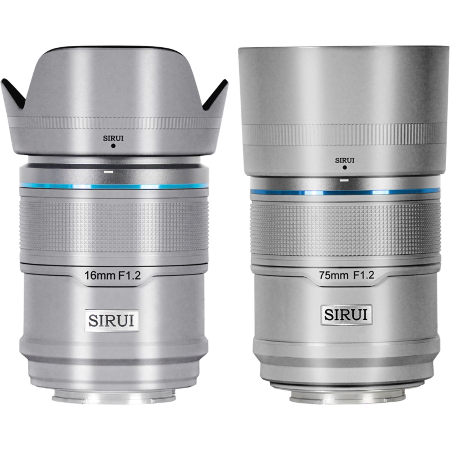 Sirui Sniper 16mm und 75mm F1.2 APSC für Nikon Z-Mount Kit silber