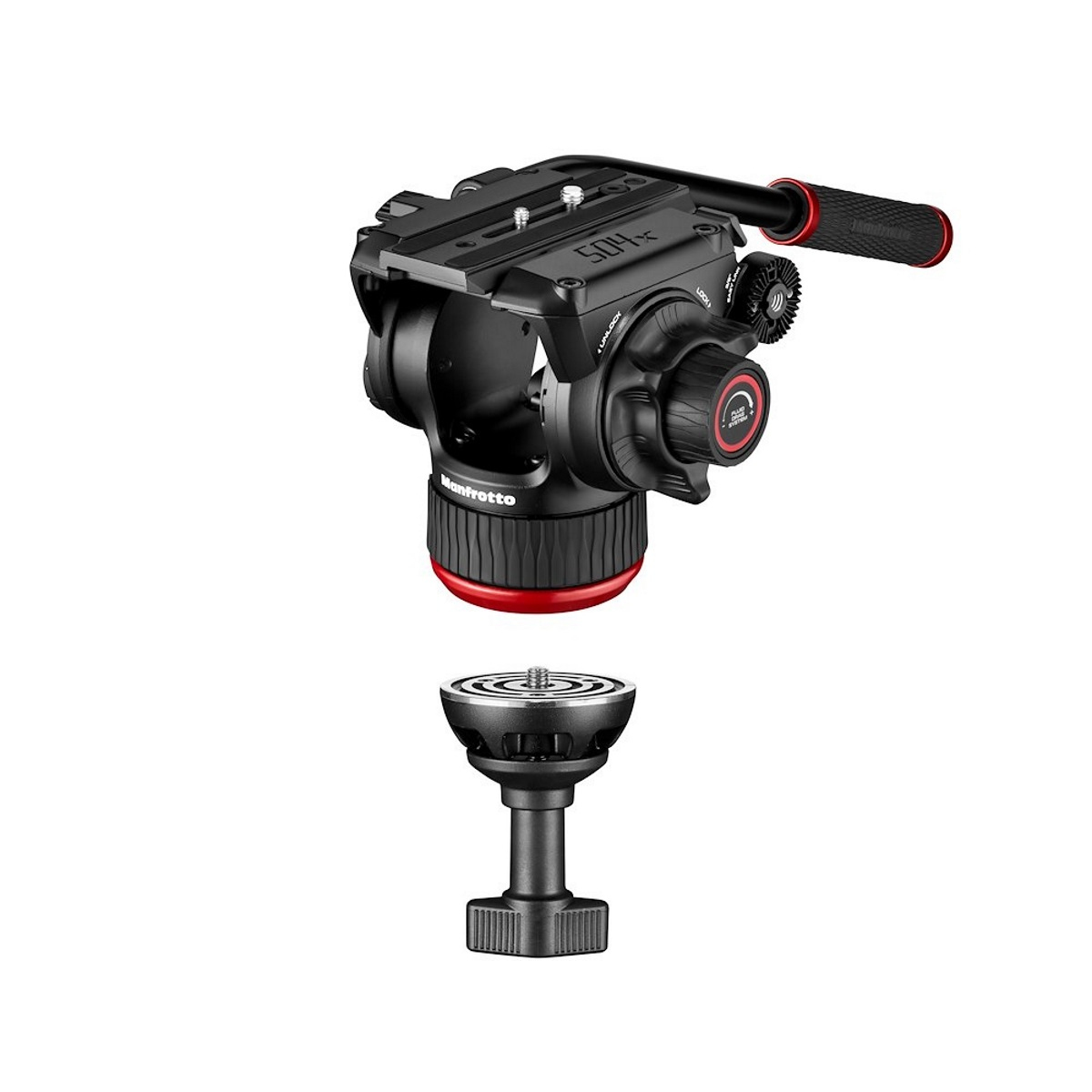Manfrotto Carbon Einzelrohrstativ 635 Fast mit Videokopf 504X