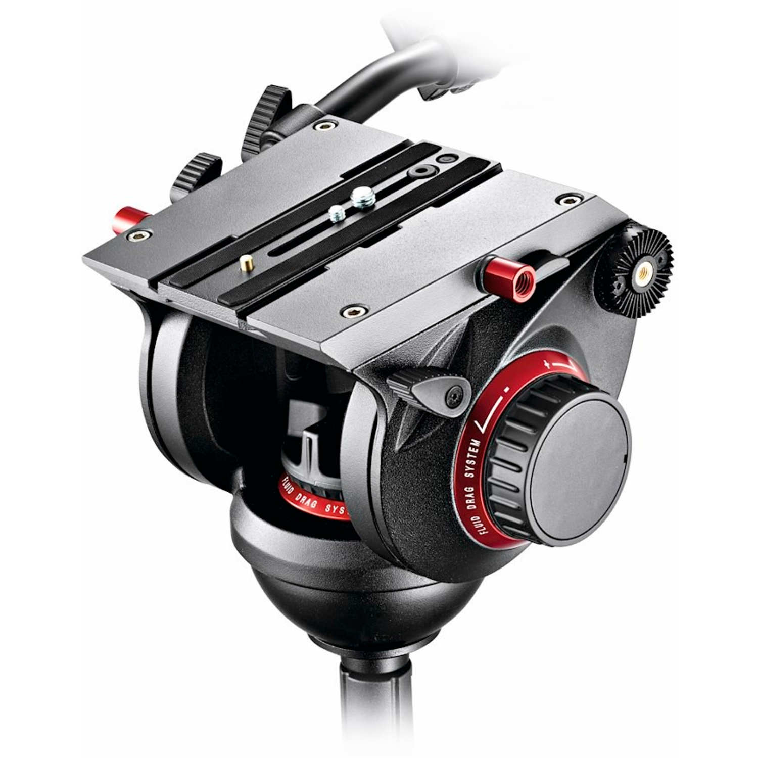 Manfrotto Pro Fluid Video-Neiger mit 100mm Halbkugel und 509PLONG