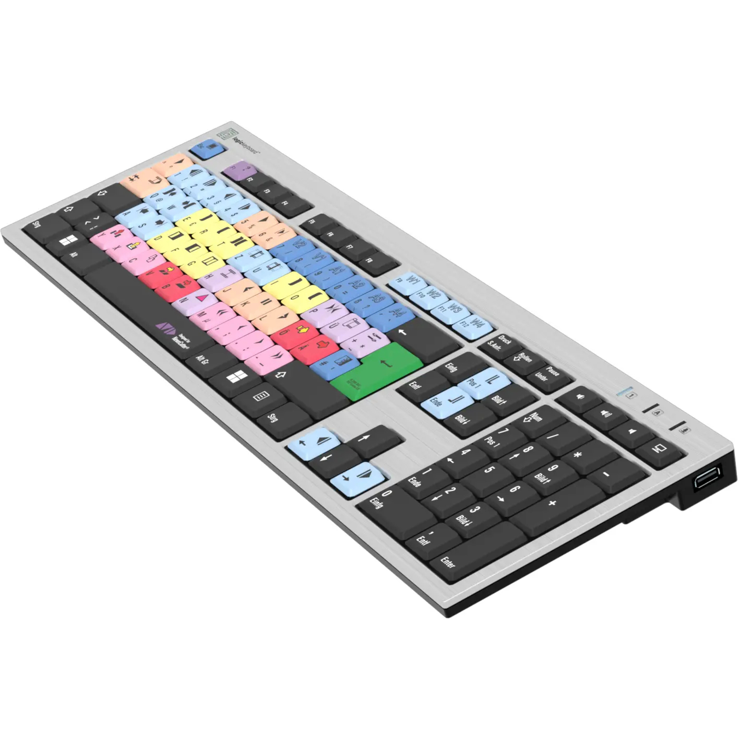 LogicKeyboard NewsCutter PC Slim Line Keyboard DE