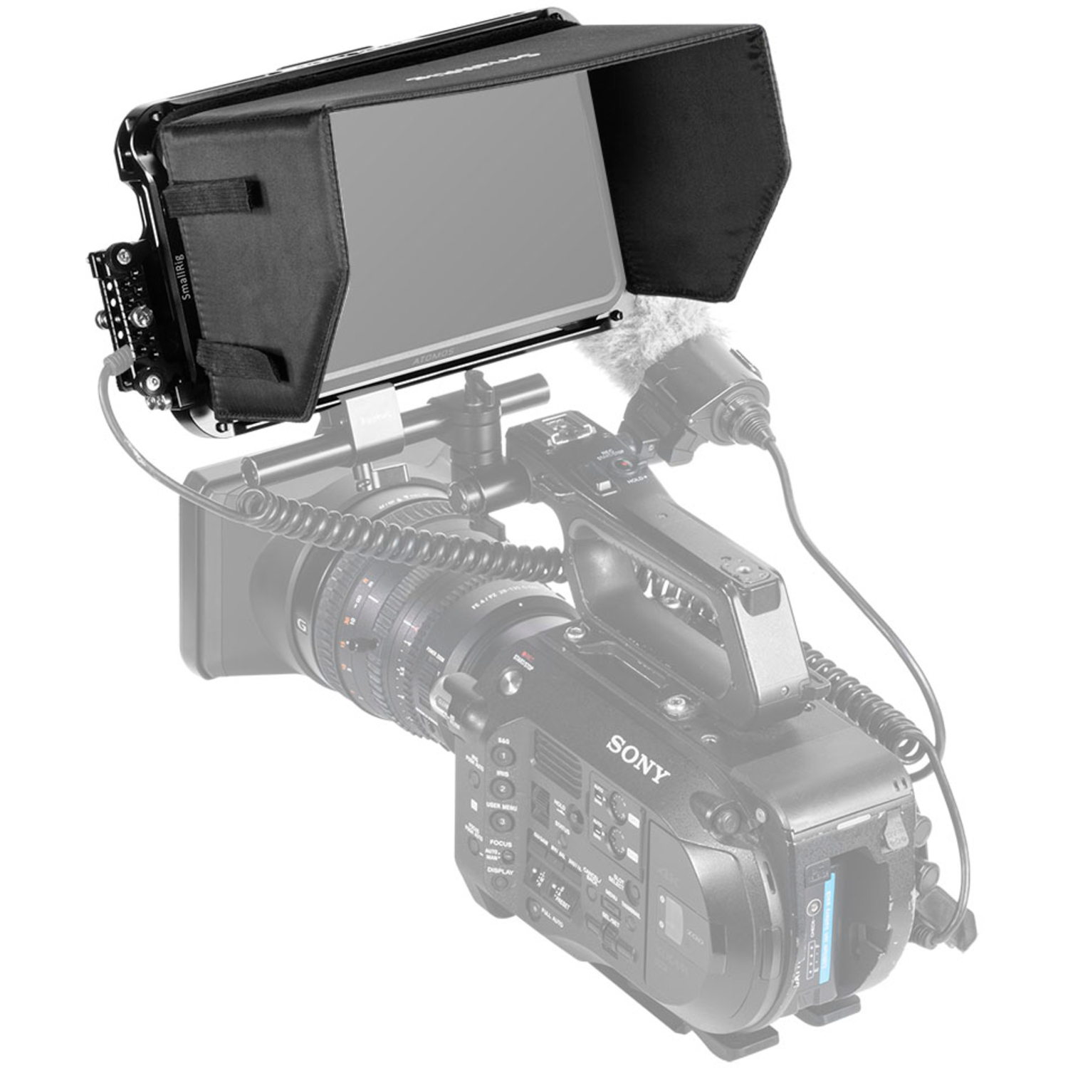 SmallRig 2409 Cage Kit und Sonnenblende für Atomos Shogun 7 neuwertiger Rückläufer