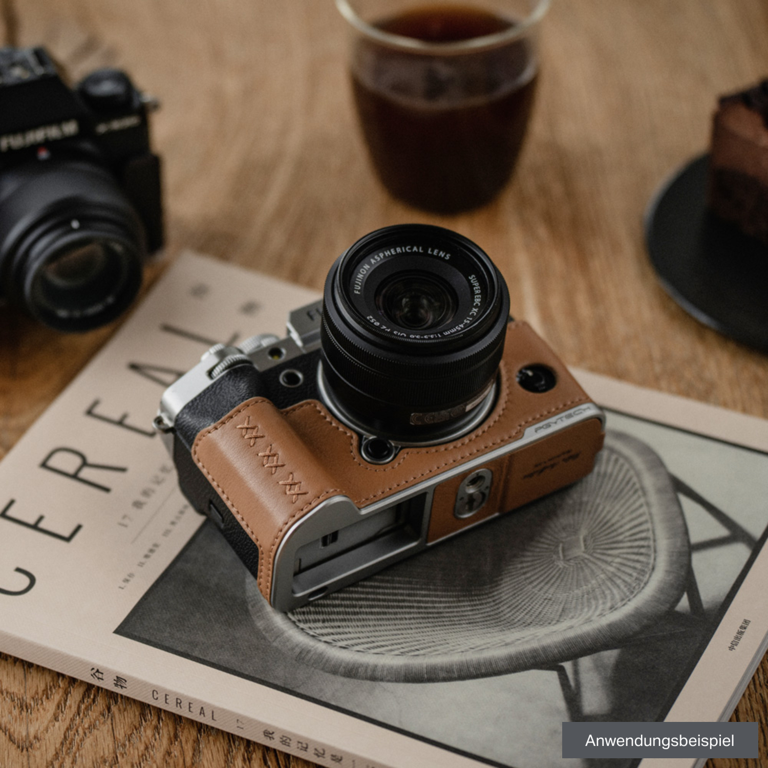 PGYTECH Leder-Kameracase Clay Brown für Fujifilm X100VI