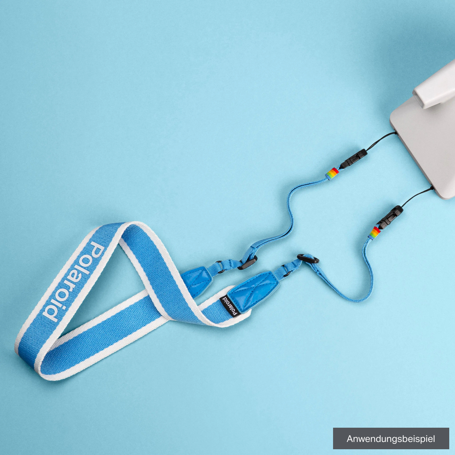 Polaroid Kameragurt Flat Blue Stripe