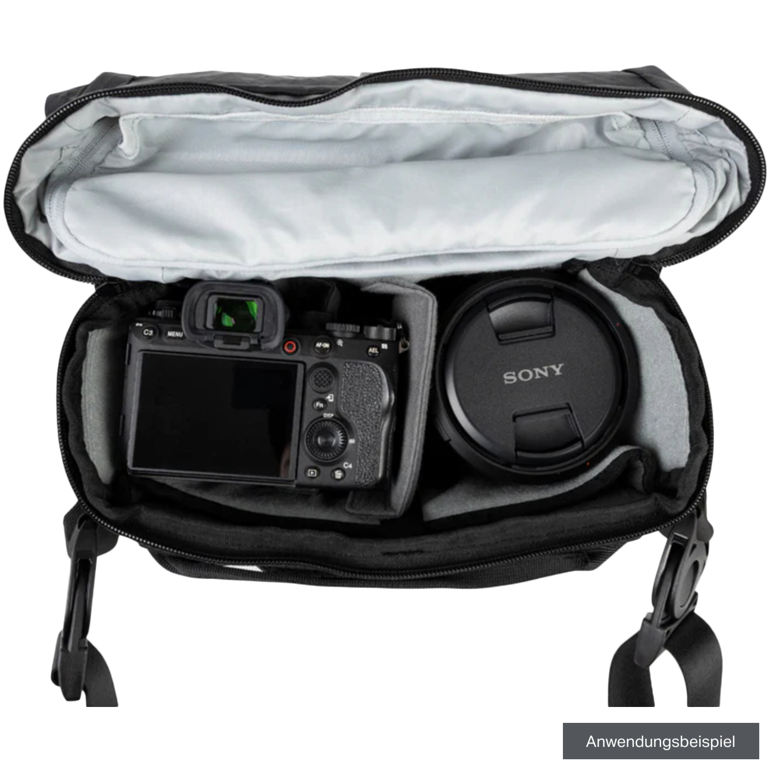 compagnon Umhängetasche Element Sling 2.0 Volcano Black 7L