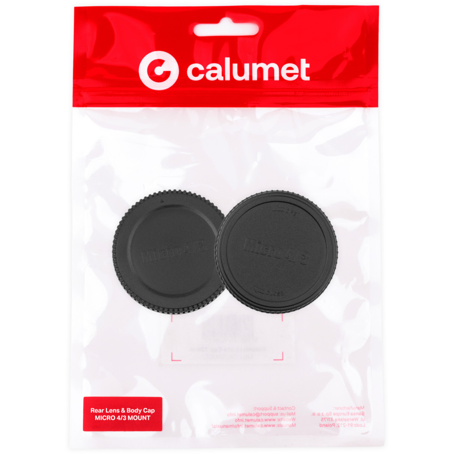 Calumet Objektiv- und Gehäusekappen-Set für MFT-Mount