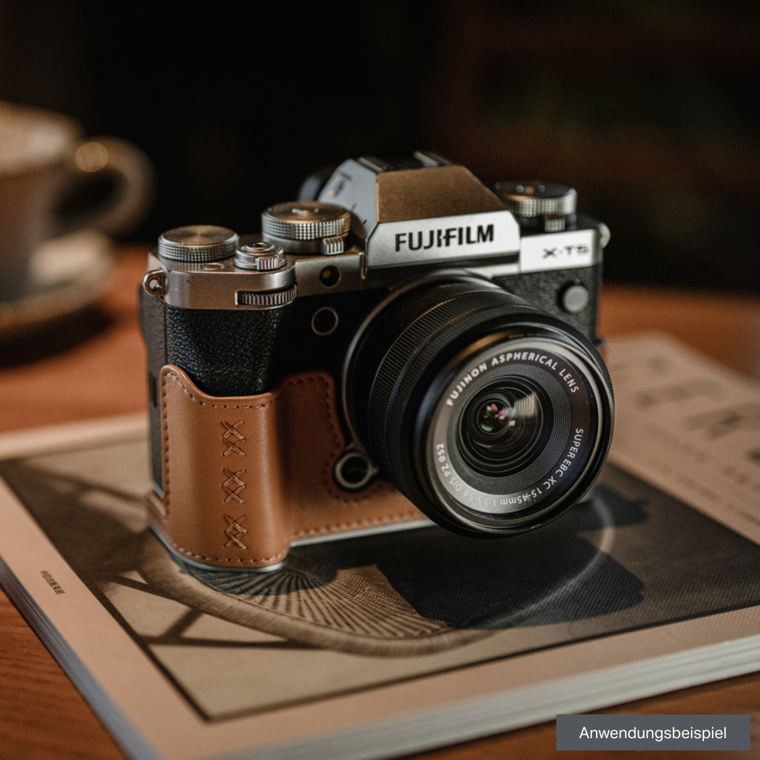 PGYTECH Leder-Kameracase Clay Brown für Fujifilm X-T5