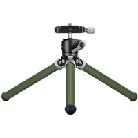 Leofoto Tischstativ MT-02C mit Kopf LH-22 Olivgrün