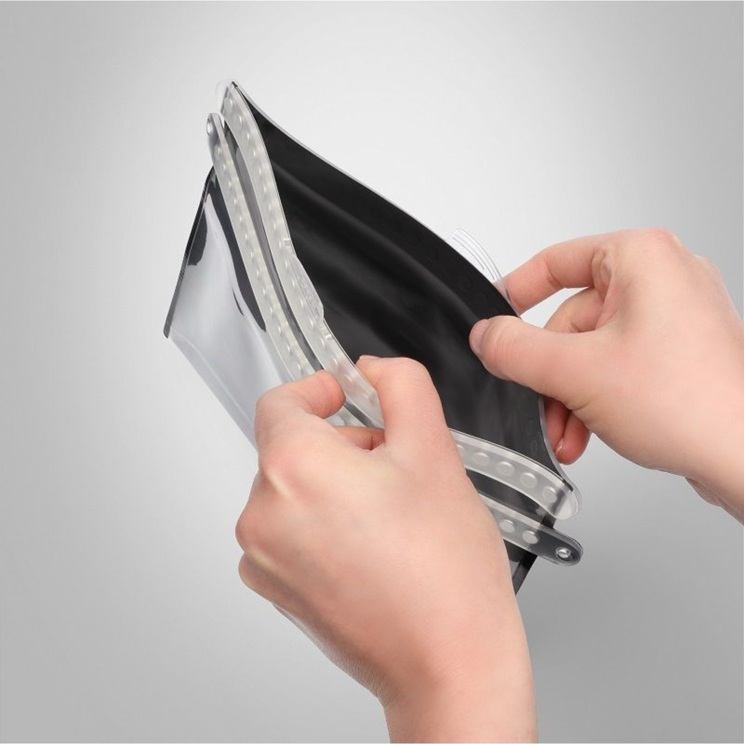 Fidlock HERMETIC dry bag L, transparent-schwarz