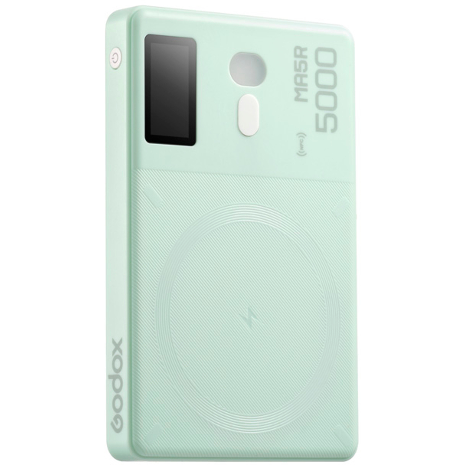 Godox MA5R RGB-Panel-Licht mit Powerbank hellgrün