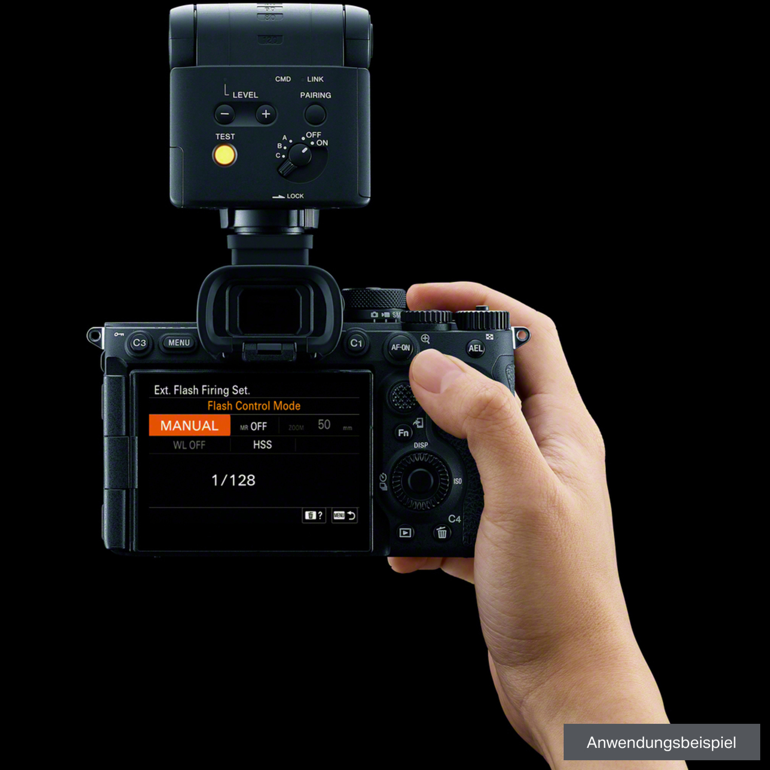 Sony HVL-F28RMA Blitz mit kabelloser Funksteuerung