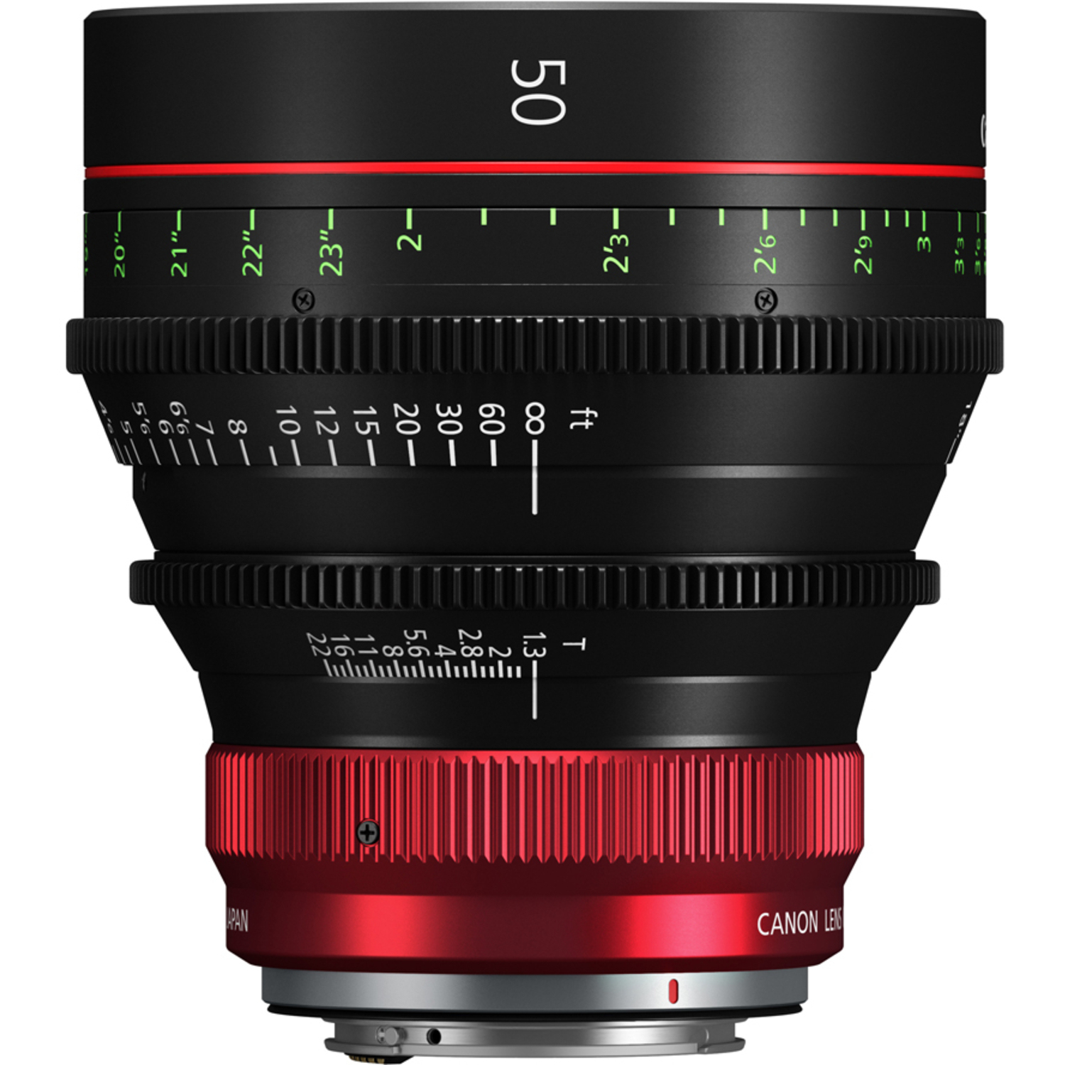 Canon CN-R 50mm T1.3 L F (Feet) RF Prime