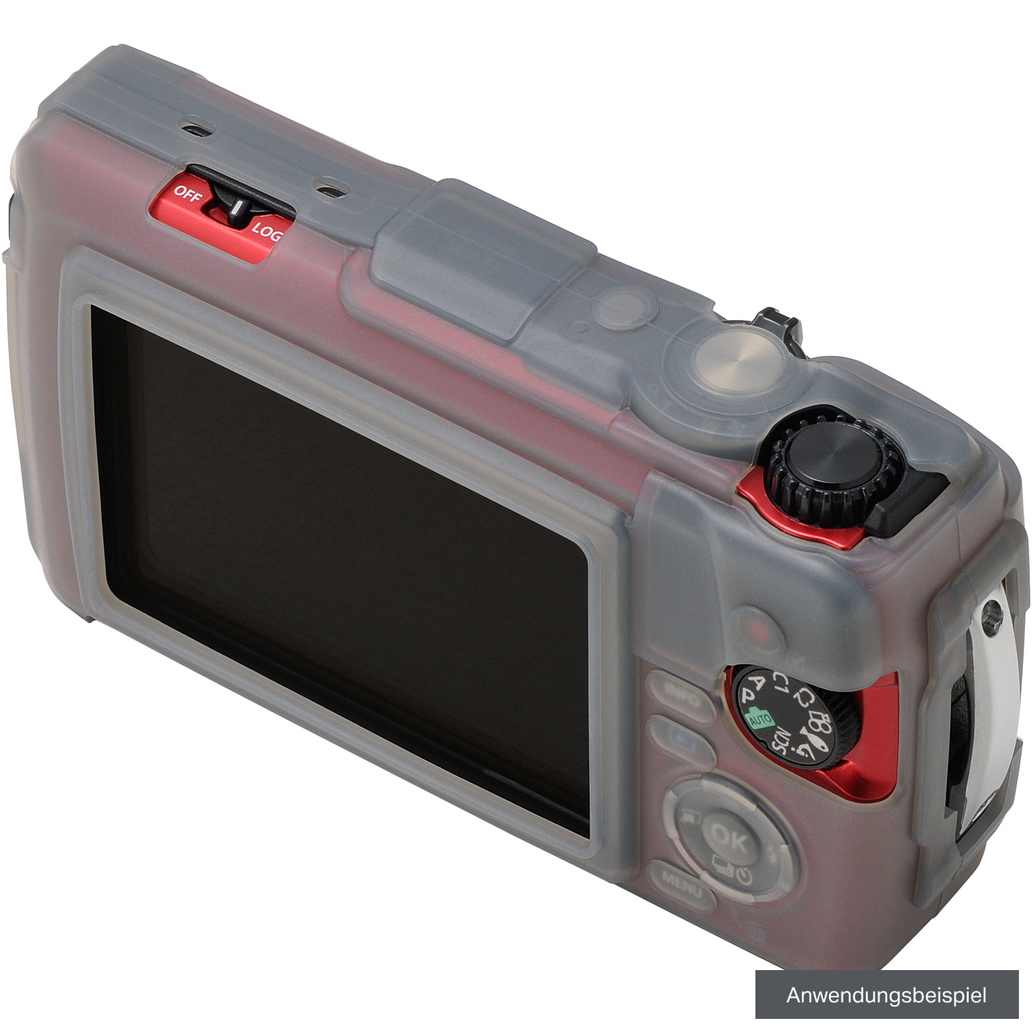 OM SYSTEM Silikonhülle grau für OM SYSTEM Tough TG-7