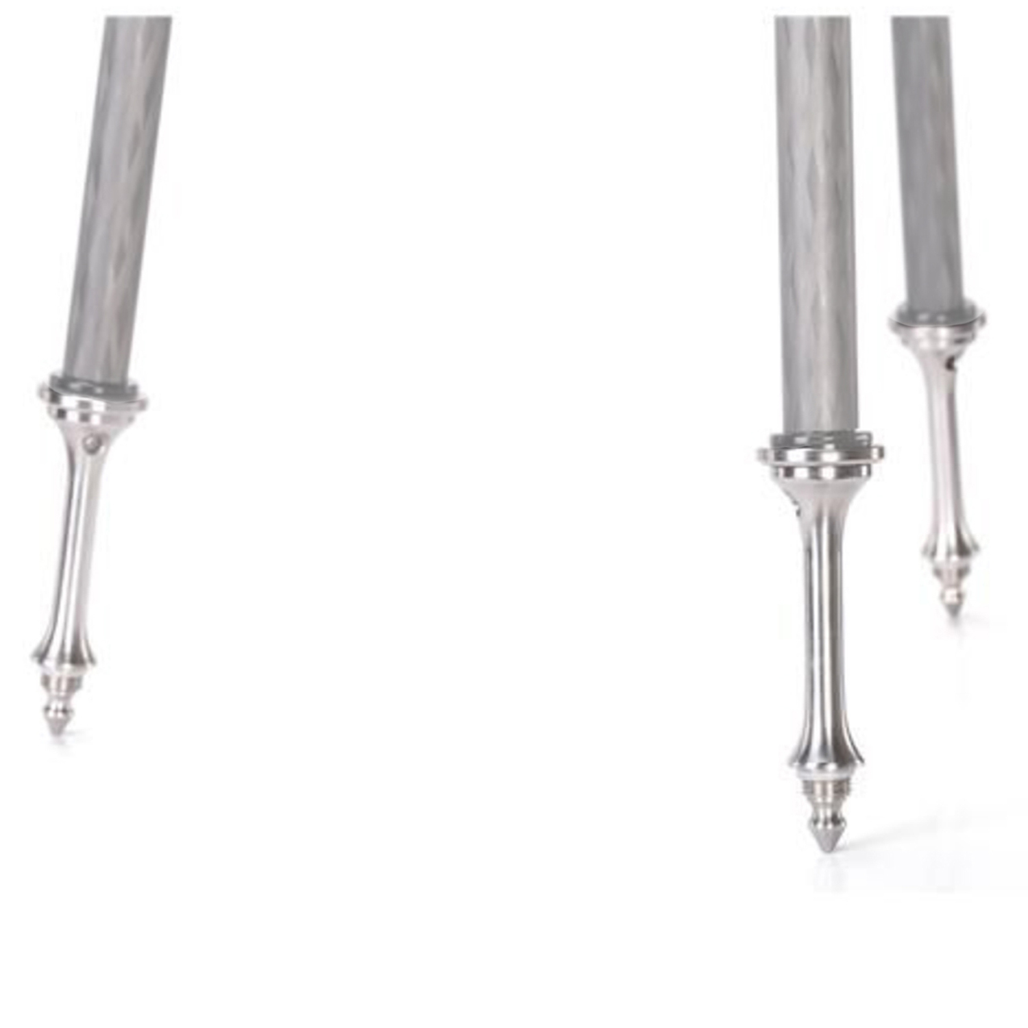 Leofoto TFS Edelstahl-Spikes mit Gummikappen