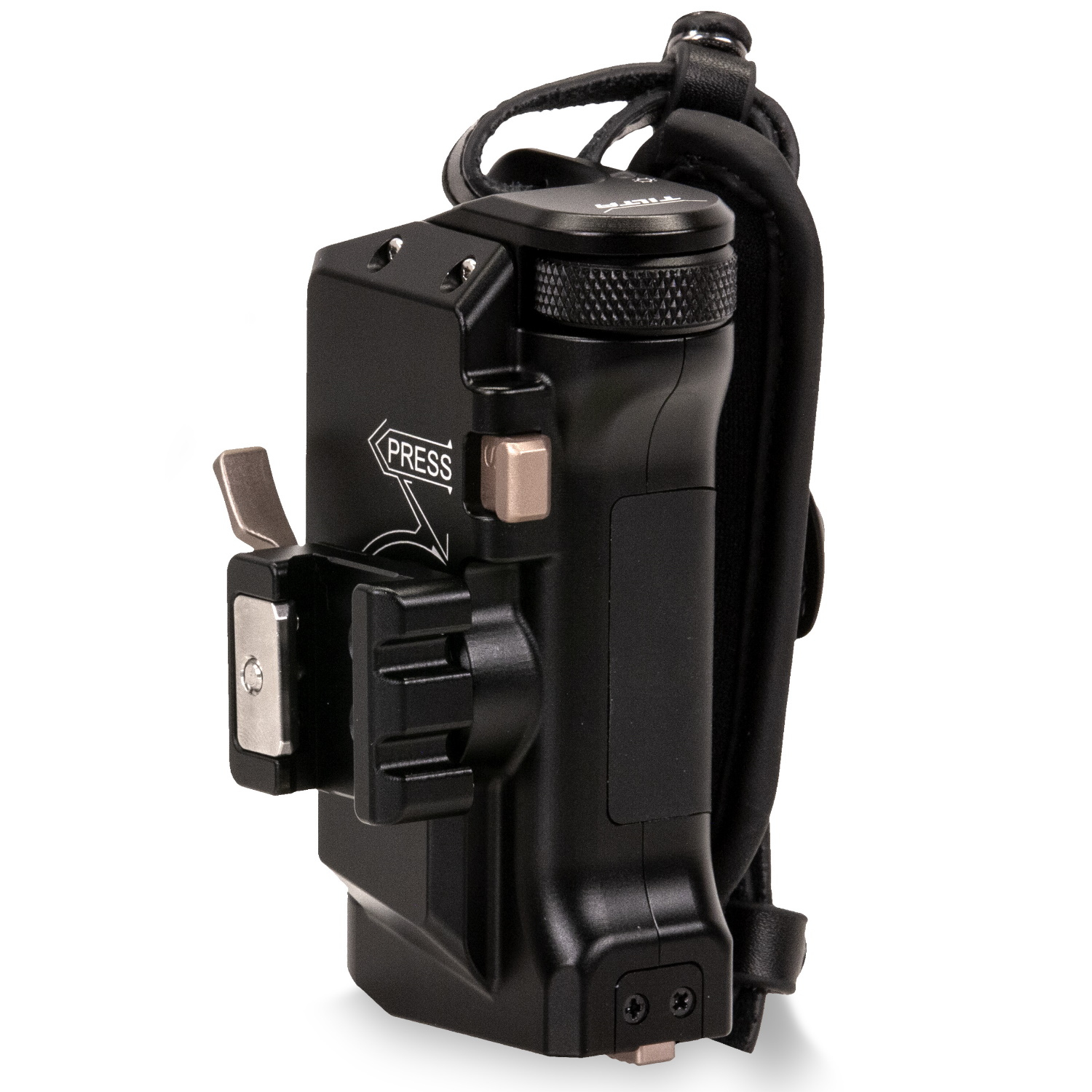 Tilta Kippbarer linker Griff für erweiterten Fokus, Typ IV (F570 Akku) in Schwarz