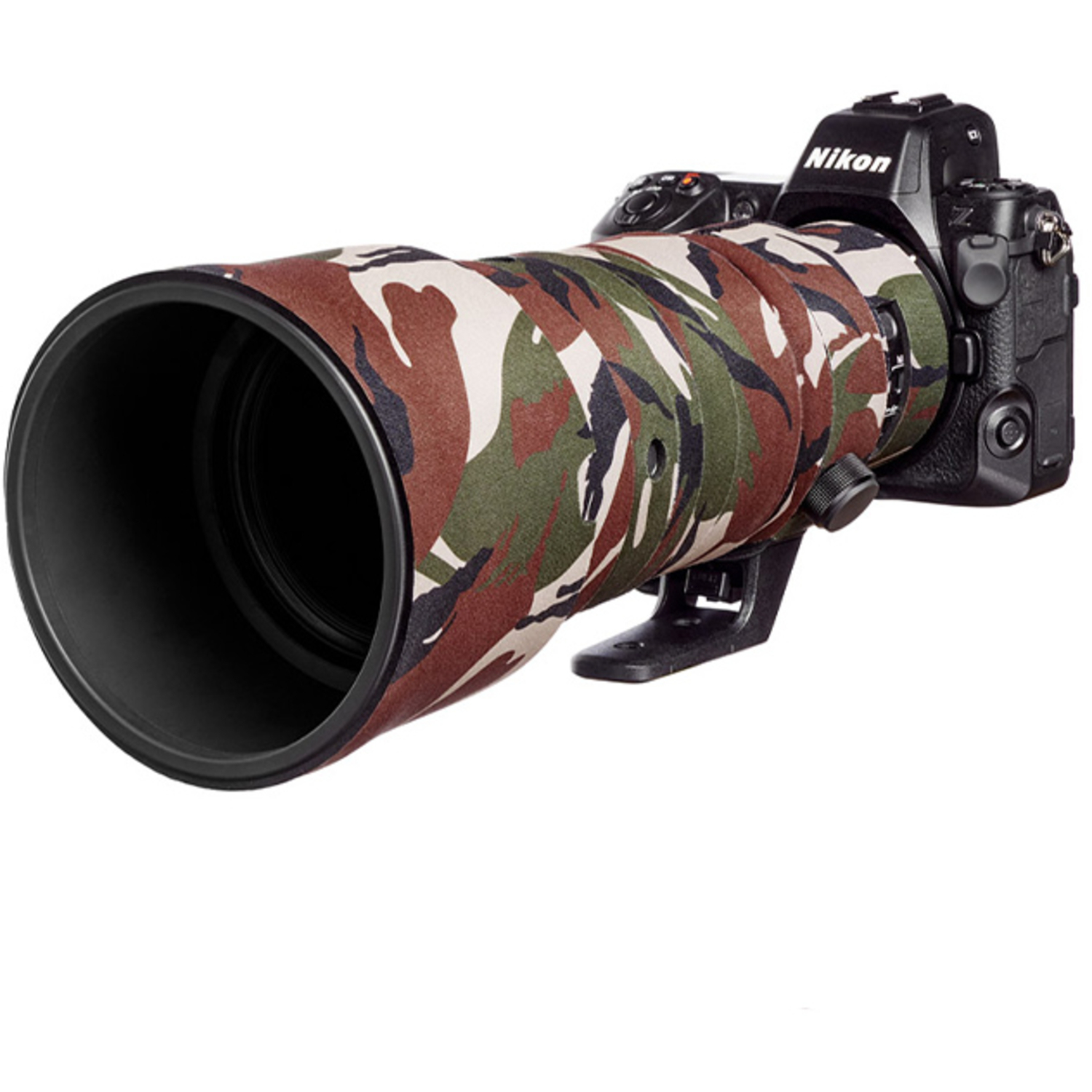 easyCover Lens Oak Objektivschutz für Nikon Z 400mm f/4.5 VR S Grün Camouflage