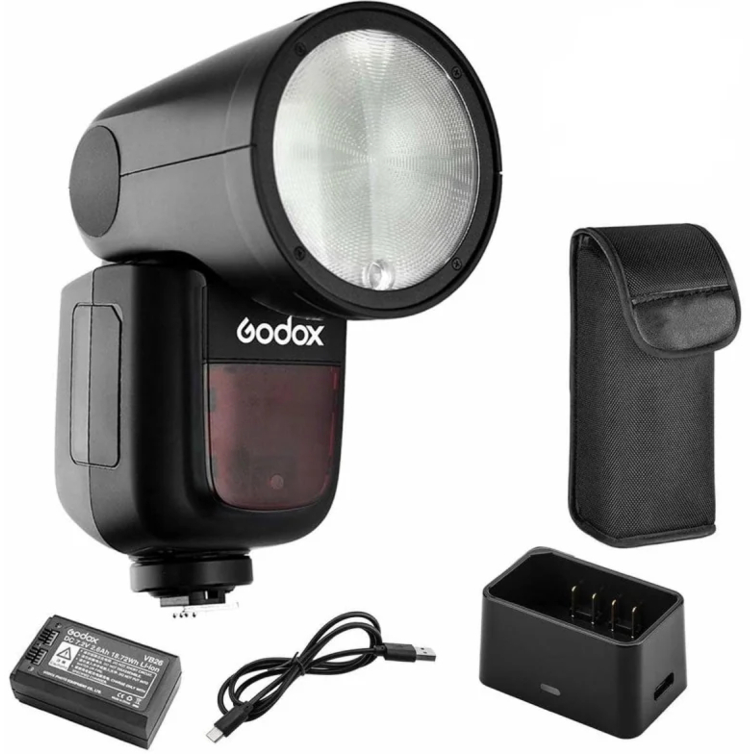 Godox Speedlite V1 Nikon inkl. Zubehörset AK-R1