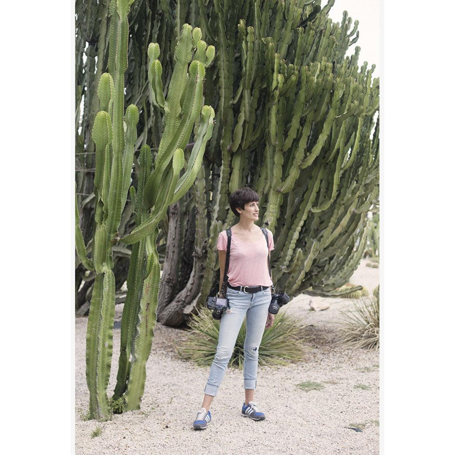 Bronkey Doppel-Kameragurt Tokyo #701 Leder Large schwarz