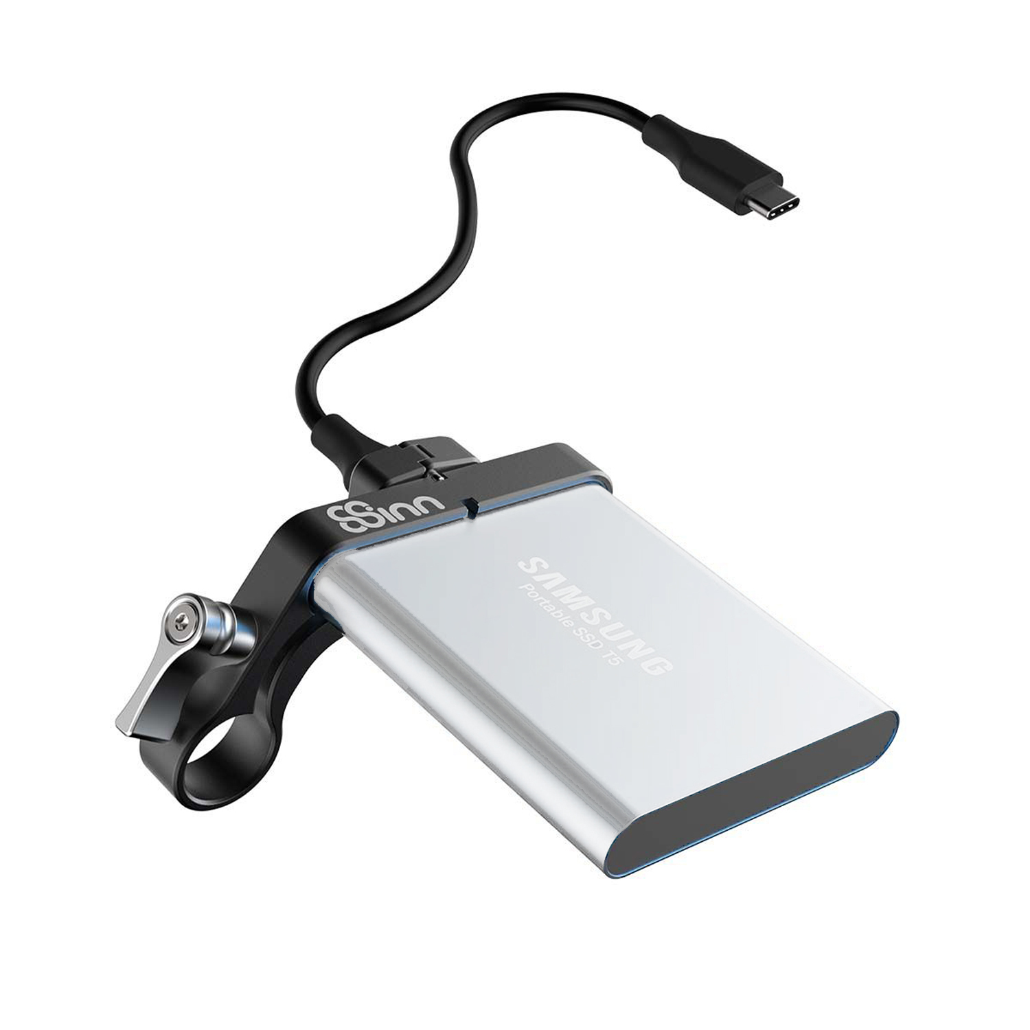 8Sinn SSD-Halterung für Samsung T5 auf 15mm Stange