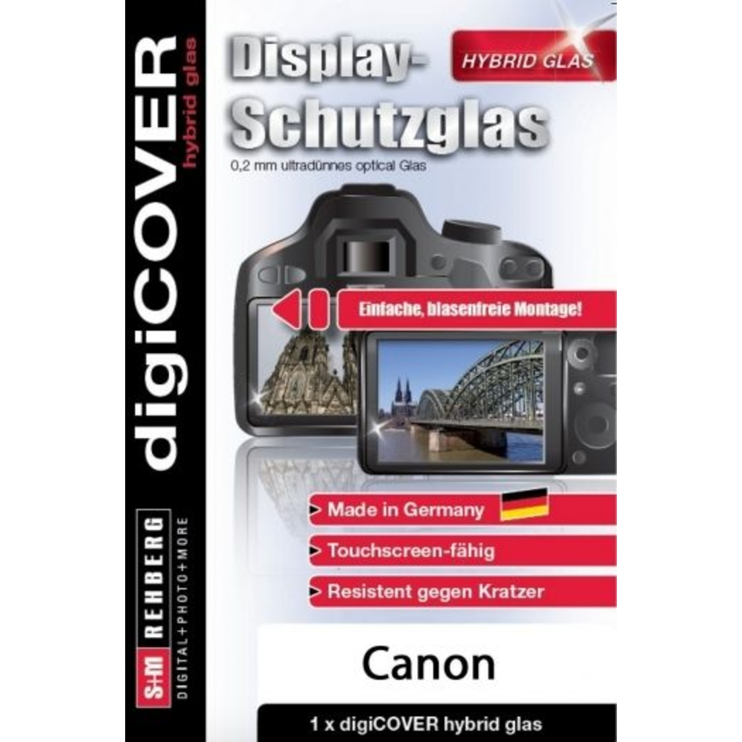 S&M digiCOVER Display Hybrid Glas für Canon IXUS 285 HS A