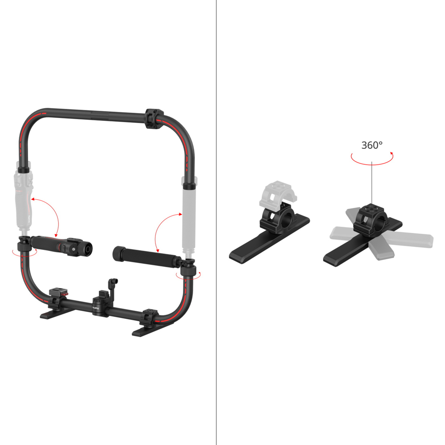 SmallRig Stabilisator-Handring mit Steuertasten 4328 für DJI RS 2, RS 3 Pro, RS 4 und RS 4 Pro