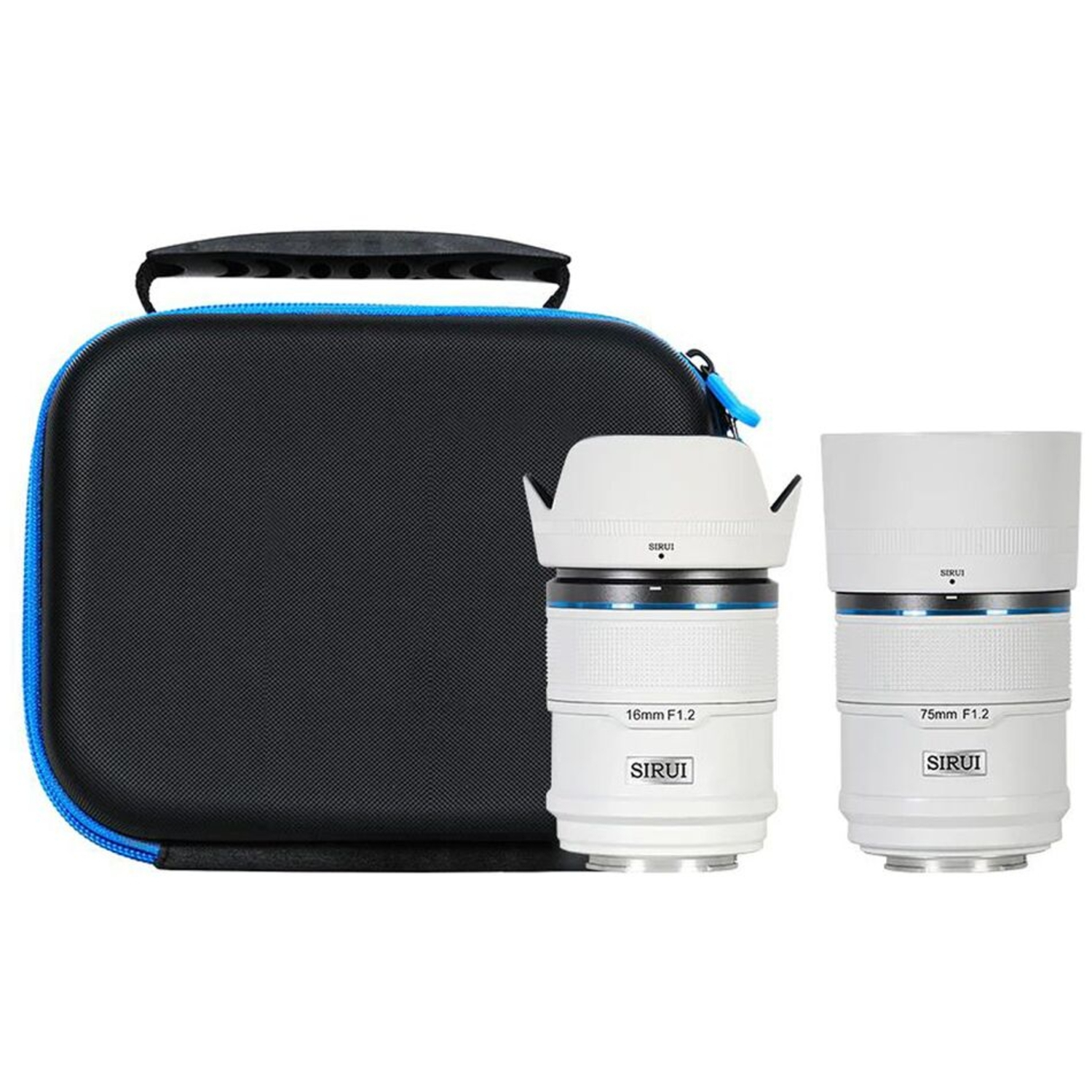 Sirui Sniper 16mm und 75mm F1.2 APSC für Fujifilm X-Mount Kit weiß