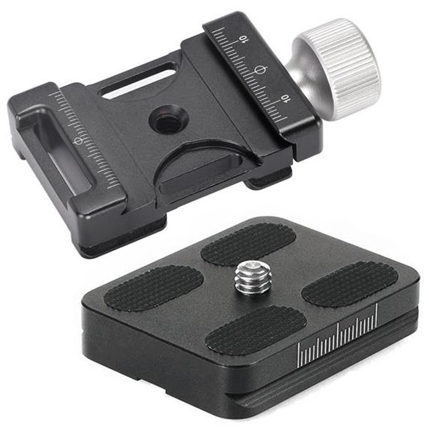 Leofoto DC-38Q QR-Klemme + BPL-50 QR-Platte