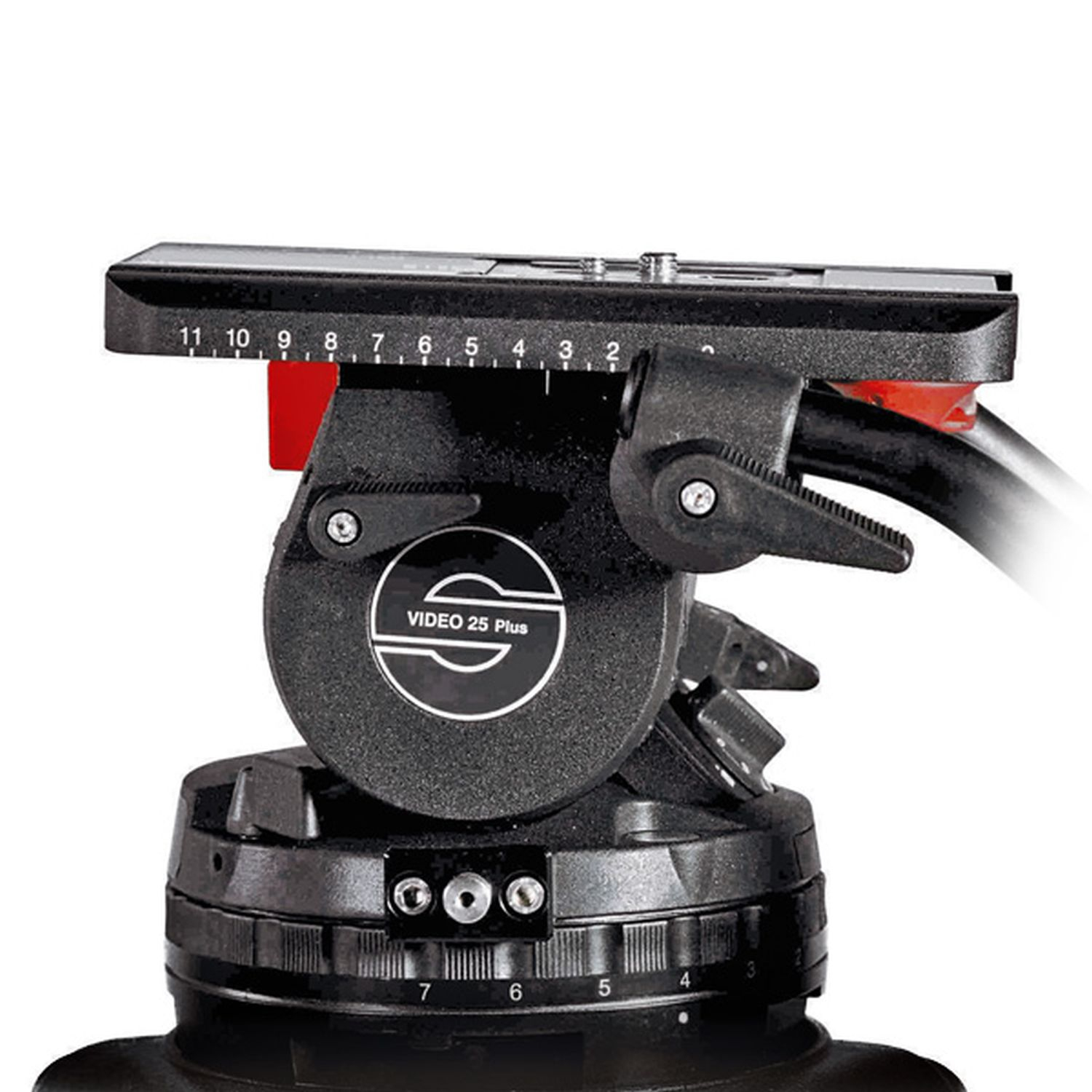 Sachtler SAC2512 System Video 25 Kohlefaser mit Stativkopf, EFP 2 CF-Stativ, Bodenspinne und Abdeckung