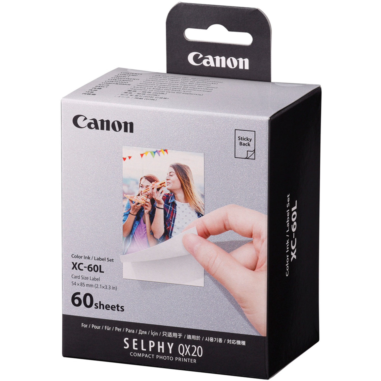 Canon XC-60L Sticker/Ink Set 60 Blatt im Kreditkartenformat 54 x 85mm
