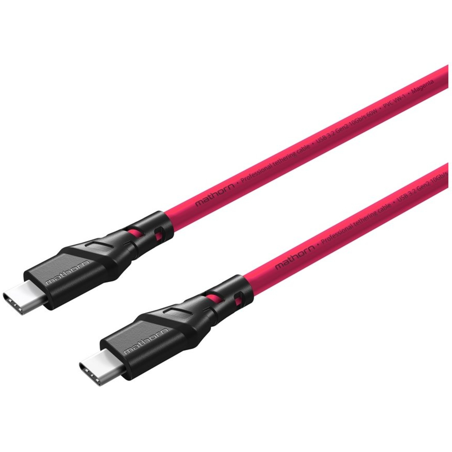 Mathorn USB C-C Kabel 5m Magenta