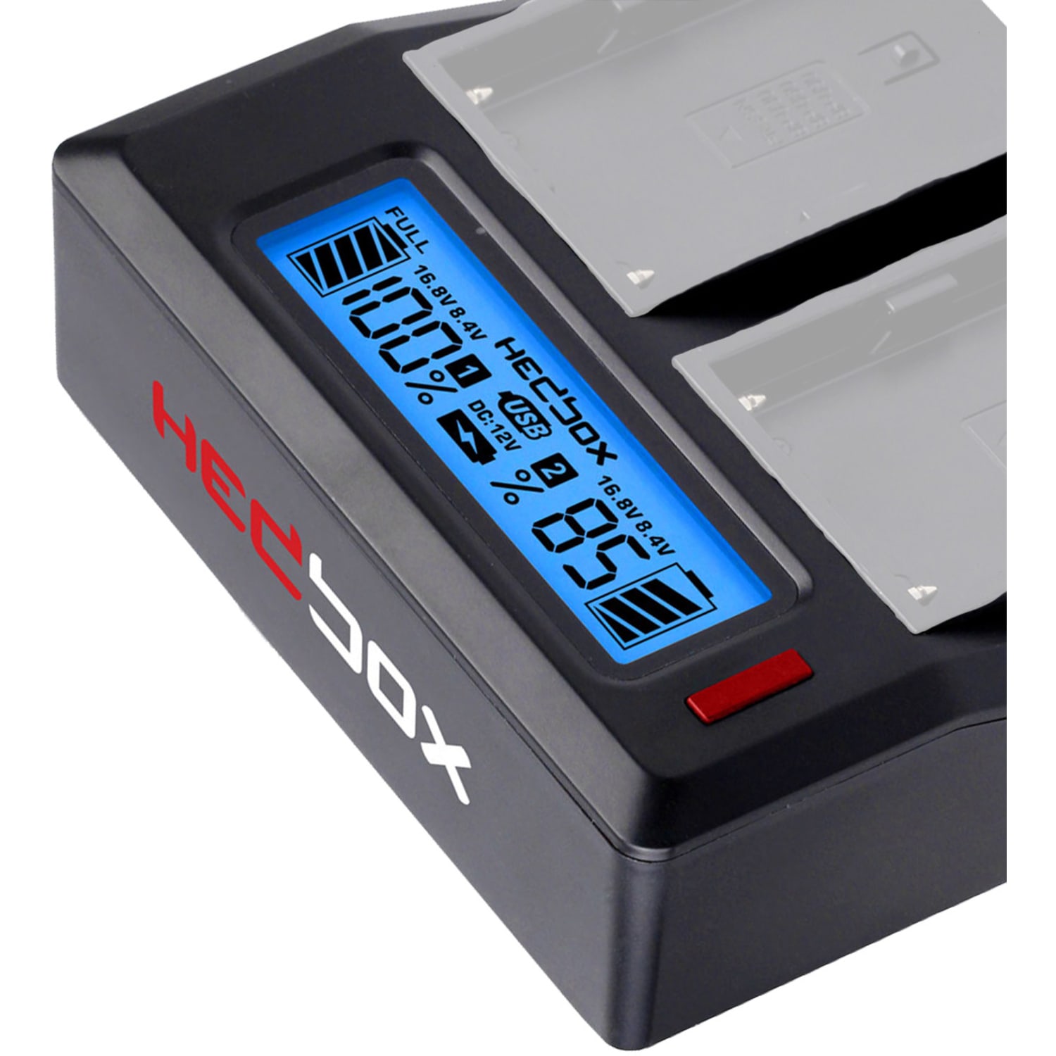 HEDBOX RP-DC50 Duales Batterieladegerät