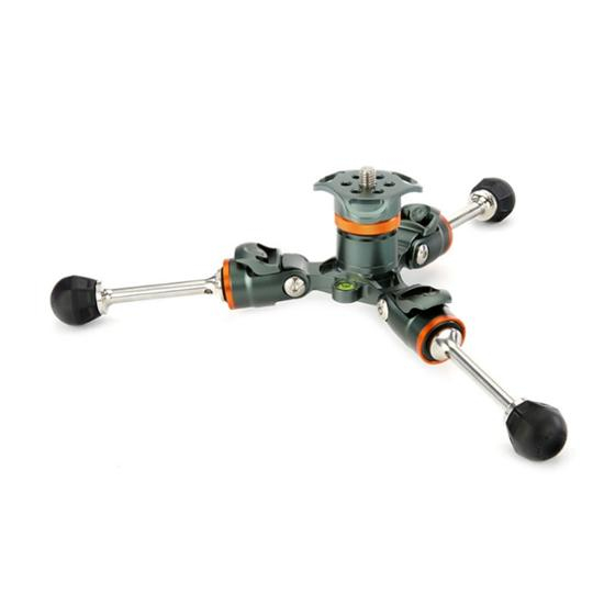 3 Legged Thing Legends Bucky Carbon ohne Kugelkopf grau