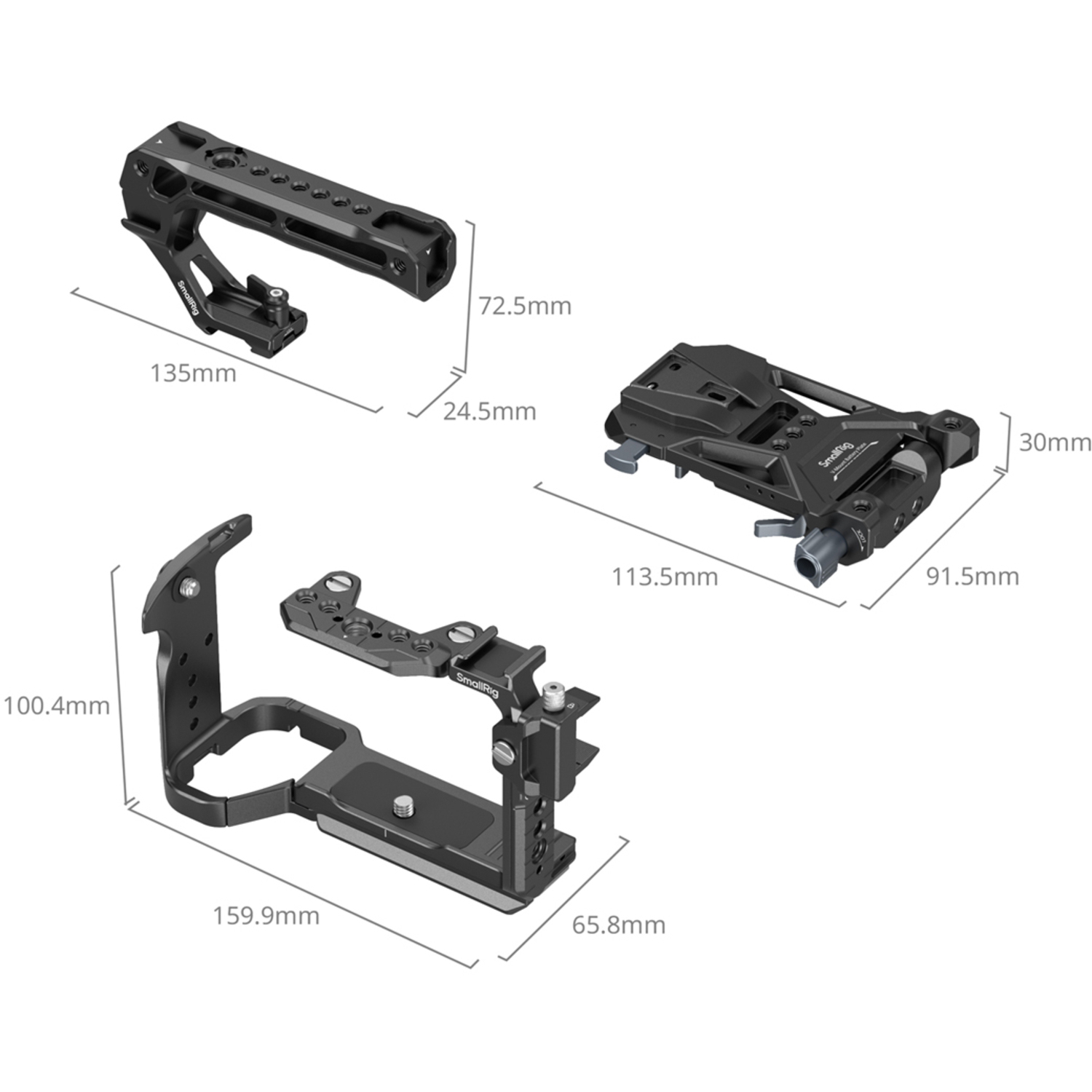 SmallRig Advanced Cage Kit mit Akkuplatte 5590 für Sony FX2