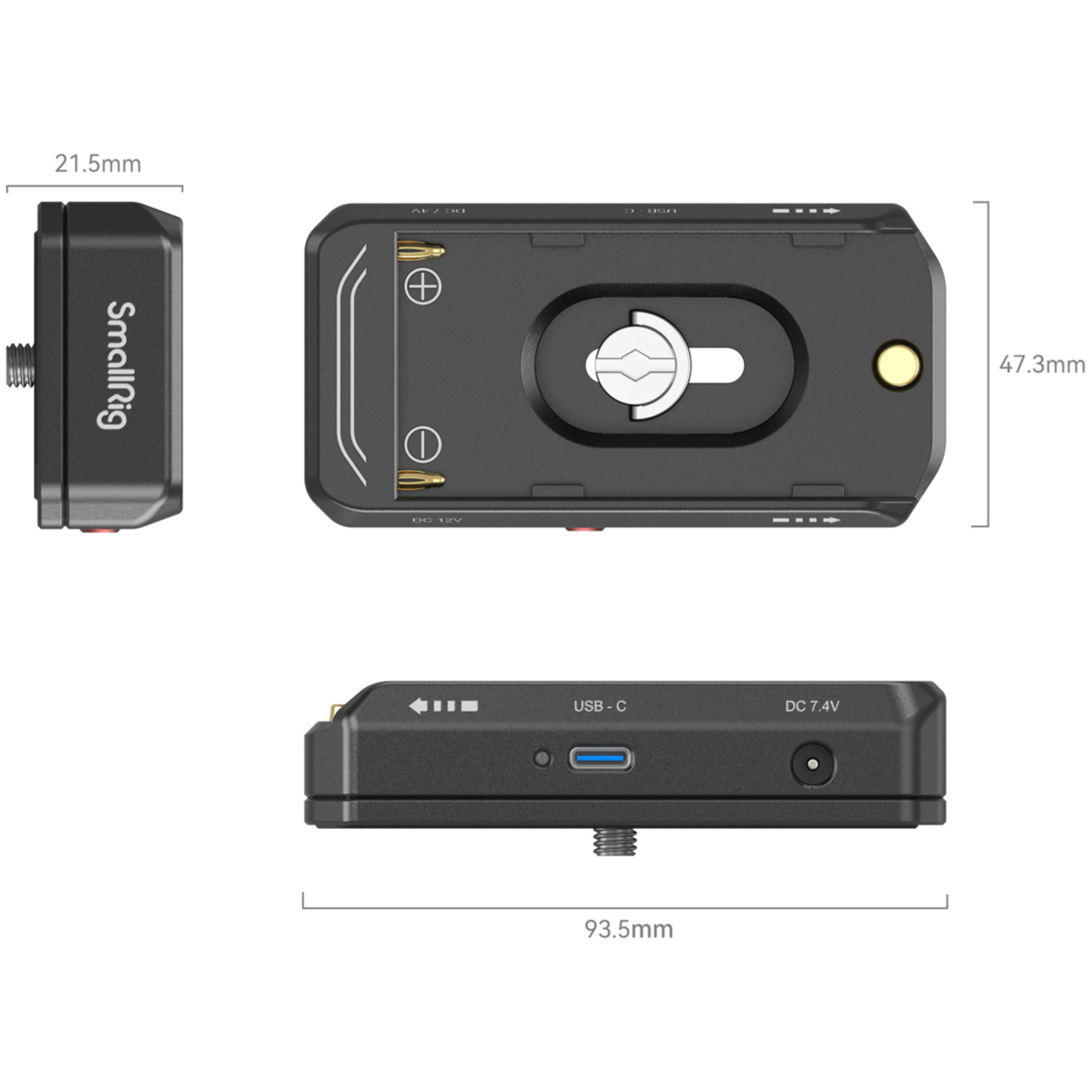 SmallRig Batterieadapter-Montageplattensatz NP-F Advanced Edition 4341