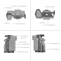 SmallRig HawkLock QR Cage Kit 4538 für Sony Alpha 7R V, IV, 7S III
