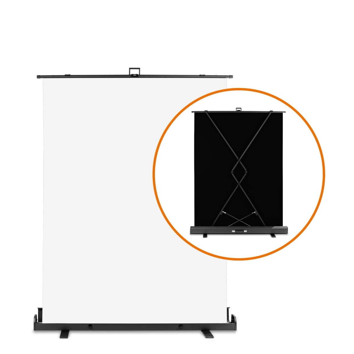 Walimex pro Roll-up Panel Hintergrund weiß 155x200 cm