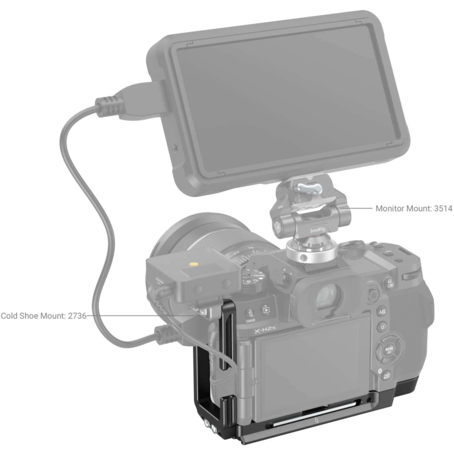 SmallRig 3928B L-Bracket für Fujifilm X-H2 / X-H2S