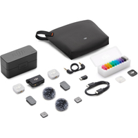DJI Mic Mini 2 mit 2 Sendern, Empfänger und Ladeschale