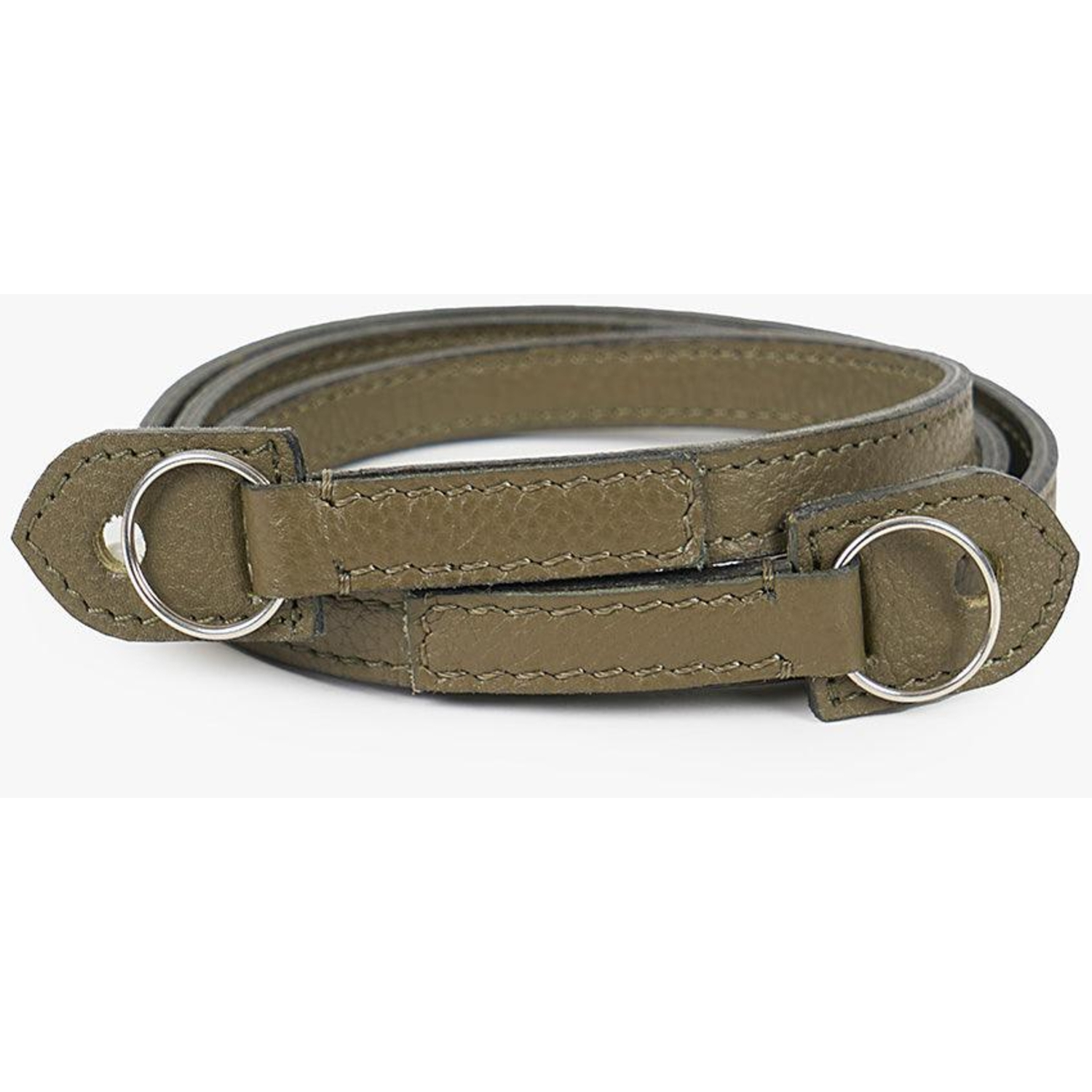 Bronkey Kameragurt Roma #103 Leder 120cm Green Olive