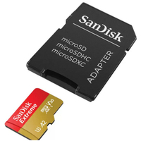SanDisk Extreme 64GB microSDXC UHS-I V30 mit SD-Adapter