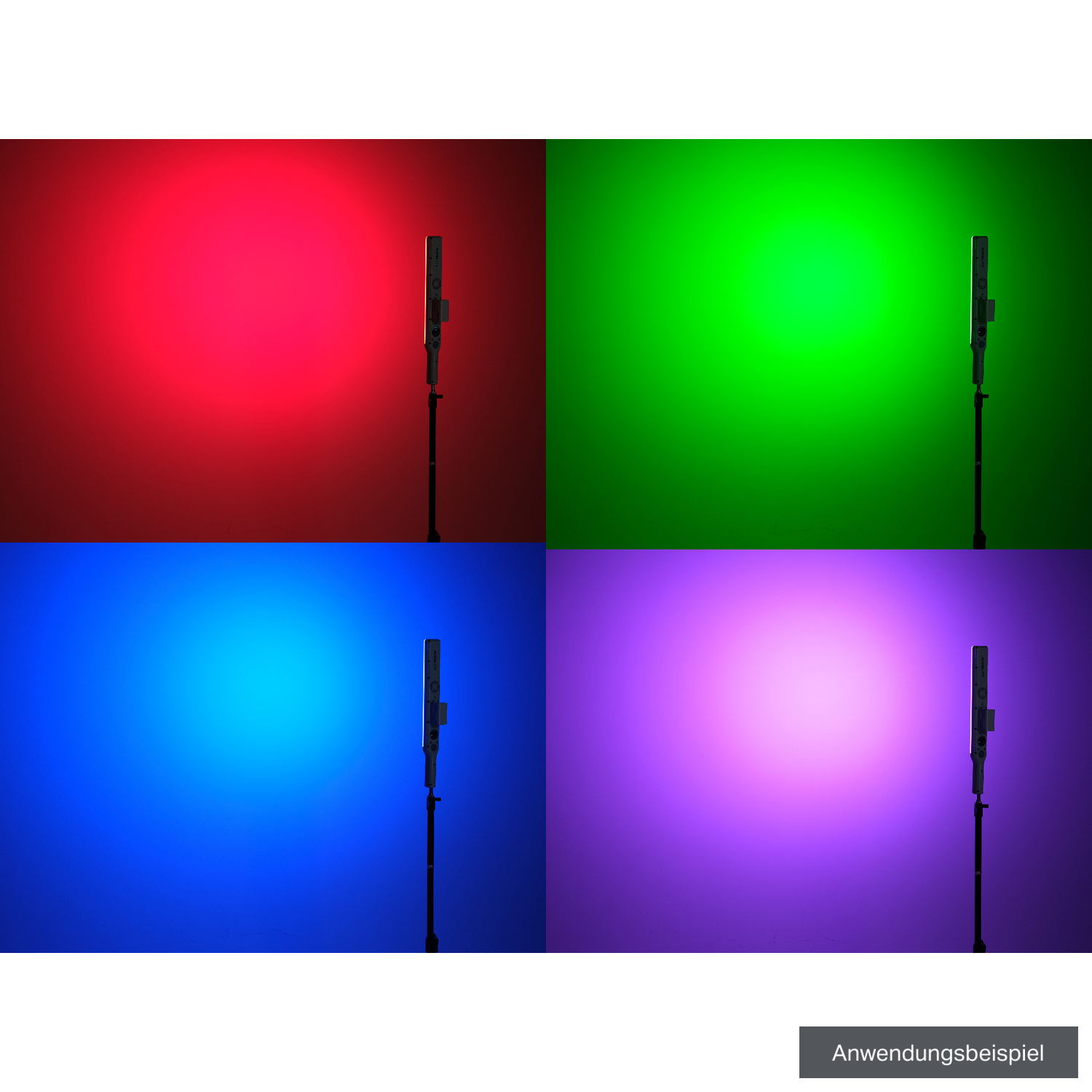 Nanlite Full-Color Multifunktions-Stableuchte wand mintblau