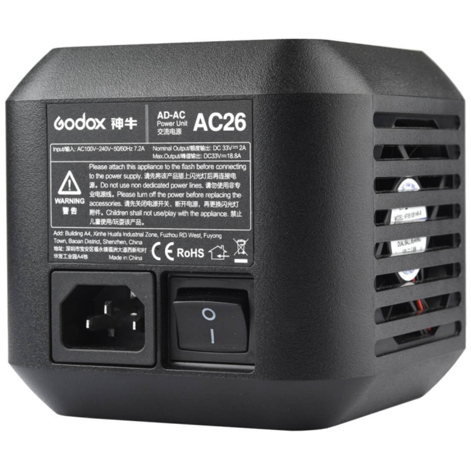 Godox AC26 AC Adapter für AD600 Pro