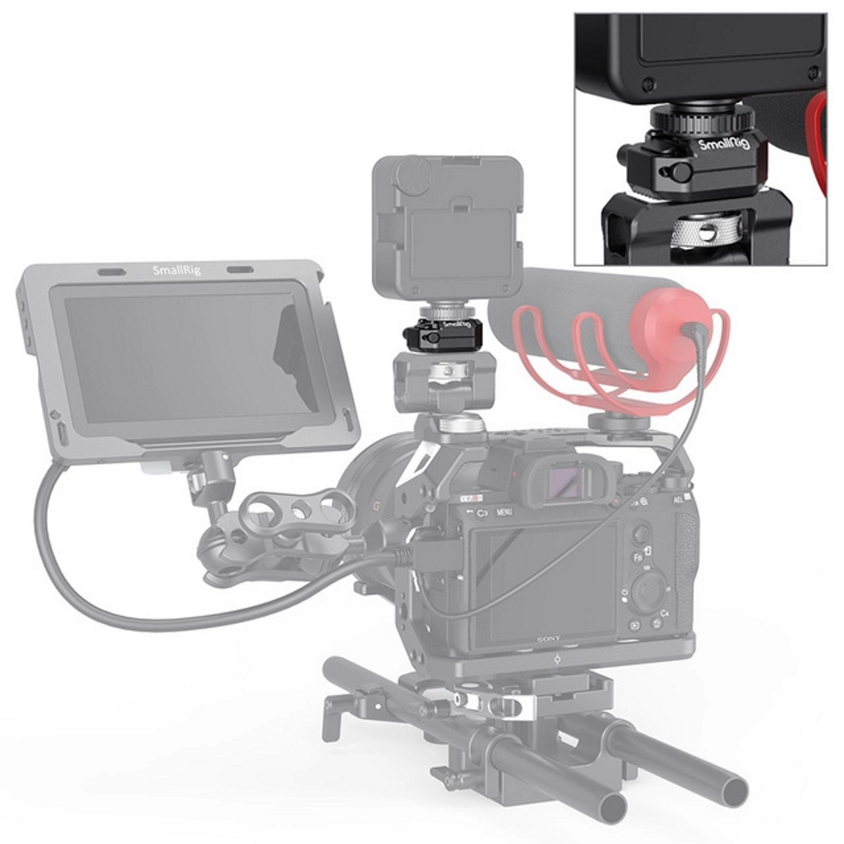 SmallRig 2797 Multifunktionale Cold Shoe Halterung