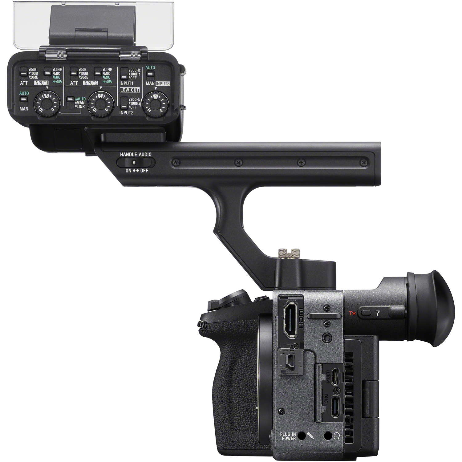 Sony FX2 mit XLR-Handgriff